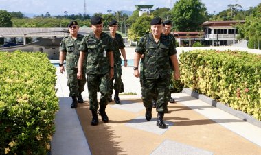 เจ้ากรมกิจการชายแดนทหารลงพื้นที่ติดตามโครงการสร้างสะพานข้าแม่น้ำโก-ลก แห่งที่ 2