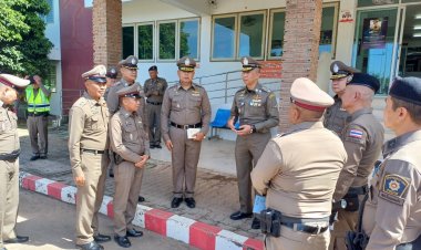 ช็อกกันทั้งโรงพัก!"บิ๊กต่อ"จู่โจมบินเยี่ยมกำลังพล สภ.โนนเหม่า เมืองชัยภูมิ ไม่นัดหมาย