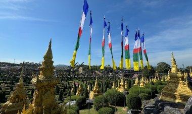 สวนนงนุชพัทยาเปลี่ยนธงมนตราเทพีแห่งความโชคดีรับนทท.ไฮชี่ชั่น