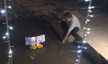 เข้าพรรษาทำไม่ได้หนุ่มอธิษฐานเลิกเหล้าวันลอยกระทงไปกับสายน้ำ