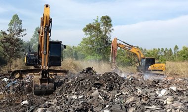 ไฟไหม้ขยะอุตสาหกรรมหาดบางแก้วมอดแล้ว 100%