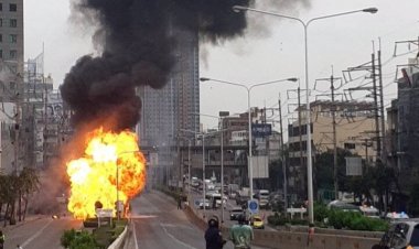 ระทึก!รถขนถังแก๊งบึ้มสนั่นกลางกรุงหนีตายอลหม่าน