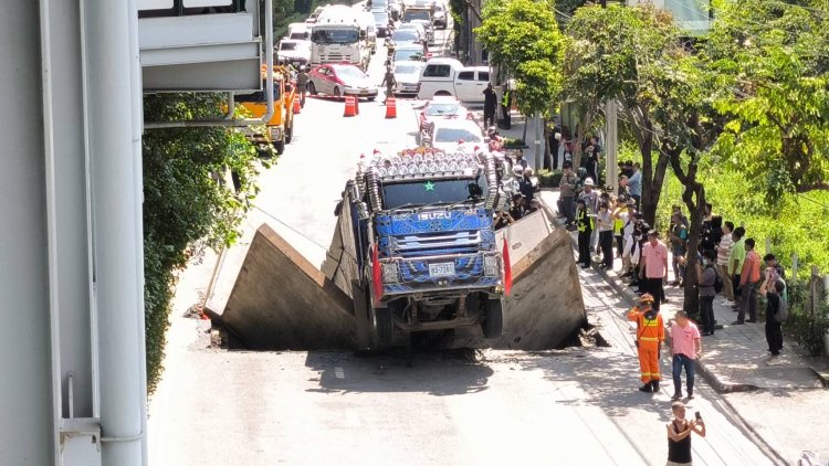 ผู้ว่าฯชัชชาติ จ่อล้อมคอก‘ถนนยุบ’ชั่งน้ำหนักรถบรรทุกก่อนเข้ากทม.