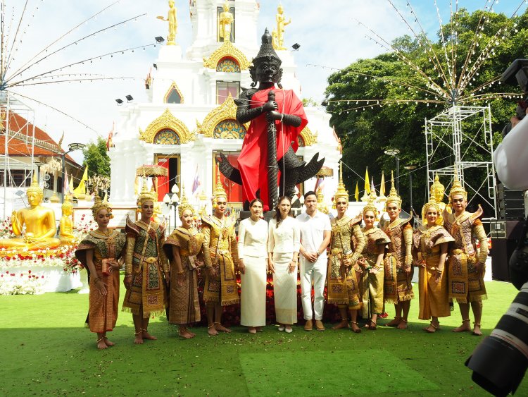 วัดบางน้ำผึ้งเบิกเนตรท้าวเวสสุวรรณวันคล้ายวันเกิด 'ชนม์สวัสดิ์'