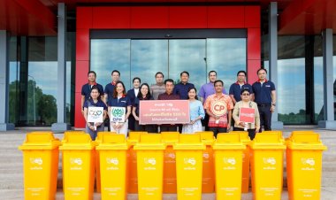 'ซีพี-เมจิ'มอบหุ่นยนต์เพื่อการศึกษา-ถังขยะรีไซขุ่น เดินหน้าความยั่งยืนสระบุรี