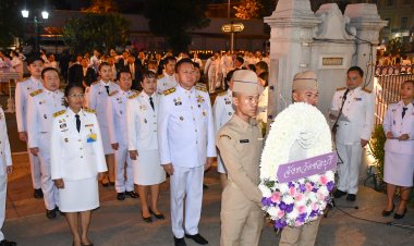 ผู้ว่าฯชลบุรีร่วมพิธีวางพวงมาลาเนื่องในวันดำรงราชานุภาพ