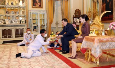 'ในหลวง-พระราชินี'โปรดเกล้าฯให้ 'ประยุทธ์'องคมนตรีใหม่เฝ้าฯถวายสัตย์