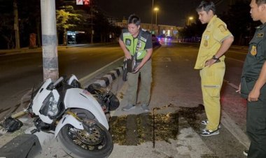 สลด! นักแข่ง จยย.ชื่อดัง ขี่บิ๊กไบค์ 1,000 ซีซี แหกโค้งดับถนนเสรีไทย