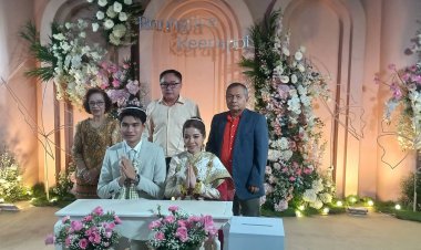 “สจ.ชัย แม่สอด” ร่วมอวยพรในพิธีมงคลสมรส “น้องอาย-น้องเติ้ล”