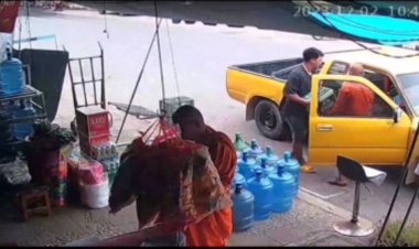 เสื่อมหนัก!พระขับรถซื้อเบียร์ 1 ลังอ้างนำไปแก้บนหลวงพ่อเคลือบ