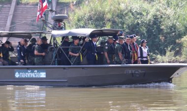 รมว.ยุติธรรมลงพื้นที่ลุยแก้ปัญหายาเสพติดชายแดนแม่น้ำโขง