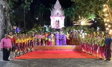 ยิ่งใหญ่!งานประเพณีวันพระพุทธเจ้าหลวง ร.5 เสด็จประพาสดงศรีมหาโพธิ์ 115 ปี