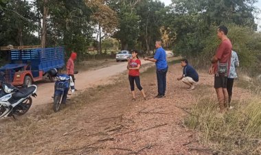 ผวายกหมู่บ้าน!พบลูกระเบิดถูกหิ้งห่างจากถนน 10 เมตร