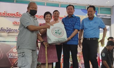 ท.ต.แพรกษาจัดพิธีมอบถุงยังชีพให้แก่ผู้พิการ ผู้ป่วยติดเตียง ผู้ด้อยโอกาส