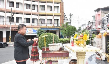 ศรีสะเกษพร้อมใจบวงสรวงสิ่งศักดิ์คู่บ้านคู่เมืองเพื่อเป็นศิริมงคลแก่บ้านเมือง