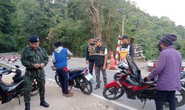 ท่าสองยางตั้งด่านสกัดเข้มข้นผู้ลักลอบผิดกม.ช่วงเทศกาลปีใหม่