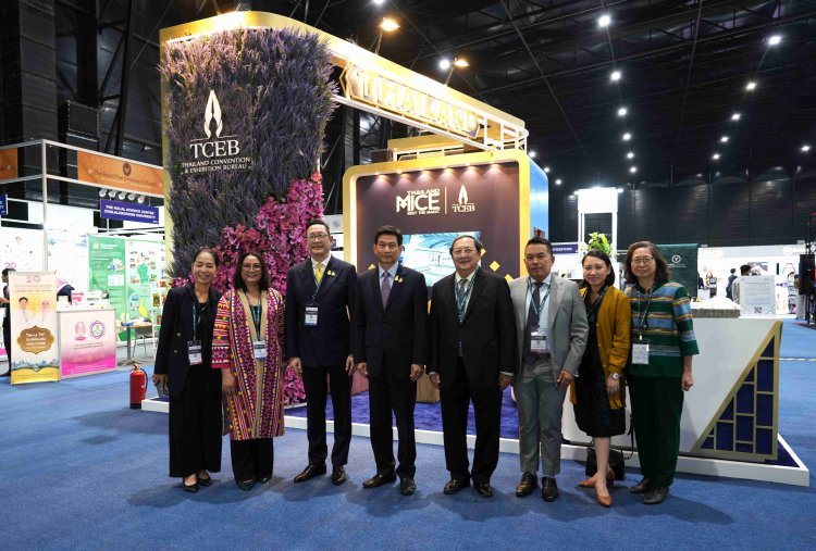 ทีเส็บต้อนรับรองนายกรัฐมนตรีและรมว.ต่างประเทศในงาน Thailand Mega Fair 2023