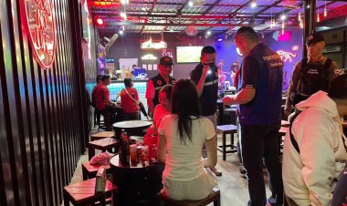 กันทรลักษ์สนธิกำลังบูรณาการลุยจัดระเบียบสังคมยามค่ำคืน