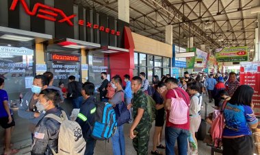 ควันหลงปีใหม่ จราจรถนนมิตรภาพ และ บขส.โคราชยังคึกคัก