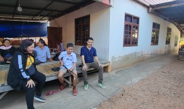 เพราะใจมันรัก"น้องโฟน"ยืนยันตกปลาต่อไม่เข็ดเบ็ดเกี่ยวขาจนต้องไปหาหมอ