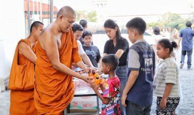 วัดบางหลวงหัวป่าปทุมธานี งานวันเด็กอย่างยิ่งใหญ่ จัดเต็มของขวัญเงินสดเพียบ