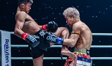 “ซุปเปอร์เล็ก” สาดแข้งแทงเข่าสกัดพายุหมัด “ทาเครุ”คว้าชัยถึงถิ่นซามูไร