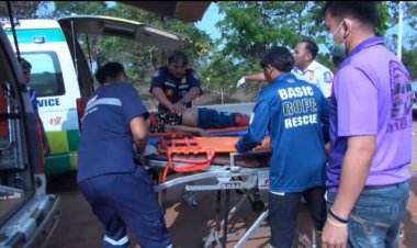 เศร้า!หมอลำซิ่งโหมงานหนักเป็นลมหมดสติดับคาเวทีงานฝังลูกนิมิต