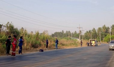 สุดเศร้า!หนุ่มซิ่งจยย.หวังไปเซอร์ไพรส์หลังวันเกิดแม่หลุดโค้งดับสลด