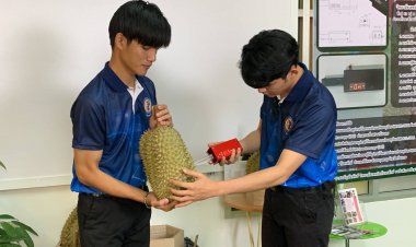 นักศึกษาวิทยาลัยเทคนิคกันทรลักษ์คิดค้นผลิตเครื่องวัดความแก่-อ่อน ทุเรียนสำเร็จ