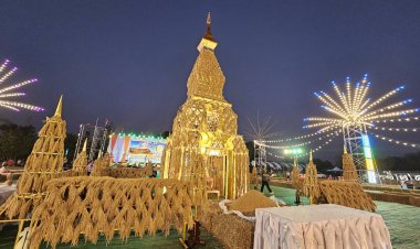 อลังการสืบสานประเพรีสู่ขวัญข้าวนนทรีกระตุ้นท่องเที่ยว เศรษฐกิจท้องถิ่น