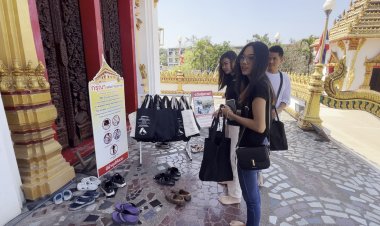 เดือดร้อนหนัก!โจรวัยละอ่อนแสบย่องฉกรองเท้าญาติโยมมาทำบุญวัดหนองแวงขอนแก่น