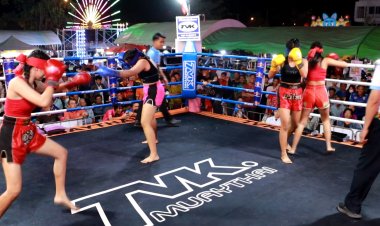 พิจิตรจัดแข่งขันชกมวยหมู่ปิดตาชกเรียกเสียงเชียร์ เรียงเฮฮา สนั่นเวที