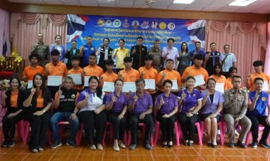 ศรีสะเกษปิดโครงการป้องกันเฝ้าระวังปัญหายาเสพติดในพื้นที่วิกฤติตำบลมั่นคง