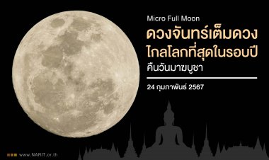 24 ก.พ. คืนวันมาฆบูชา“ดวงจันทร์เต็มดวงไกลโลกที่สุดในรอบปี”