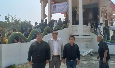 3 นักธุรกิจดังเมืองแม่สอดร่วมงานฌาปณกิจศพ "คุณพ่อจรูญ รวมเขียน"