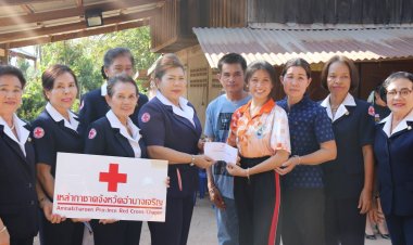 พ่อเมืองอำนาจเจริญพร้อมคณะลงพื้นที่ตรวจเยี่ยมนักเรียนทุนการศึกษาพระราชทาน