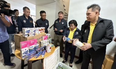 ทลายโกดังแก๊งเวียดนามลอบขายนมผงปลอมผ่านออนไลน์