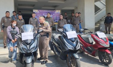 ทลายแก๊ง ลัก-ชิง จยย.ราคาแพง อุกอาจจี้กลางถนน ยกขึ้นกระบะตู้ทึบ