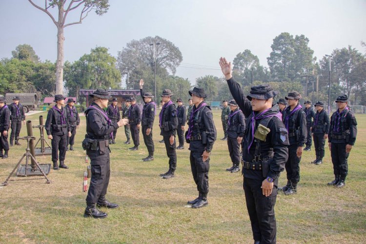 นักรบชุดดำทหารพรานที่ 23 ฝึกทบทวนใช้อาวุธ ยิงสนับสนุน เข้มข้น