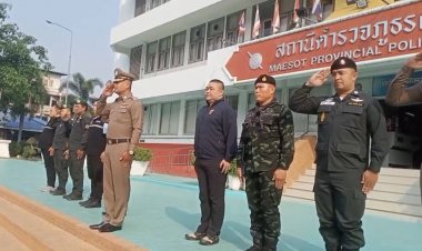 ทหารสนธิตำรวจดูแลเข้มสนามบินแม่สอดรับชาวจีน-ต่างชาติหนีสงครามเมียมา