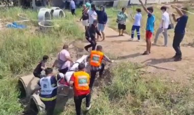 อุทัยธานีร้อนจัดหนุ่มใหญ่วูบหมดสตินอนคว่ำหน้าดับใต้ท่อระบายน้ำ