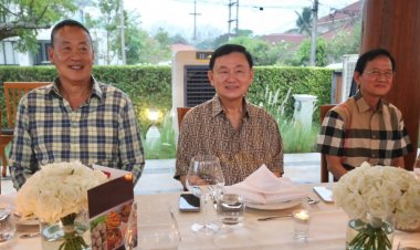 ภาพแห่งประวัติศาสตร์!“ทักษิณ-เศรษฐา-สมชาย”ร่วมโต๊ะอาหารที่เชียงใหม่