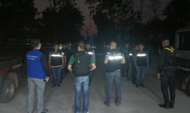 ท่าสองยางสนธิกำลังเปิด"ยุทธการ ฟ้าสาง สยบอาชญากรรม"