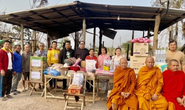 "นายกเคี้ยง"นำทีมผู้ใหญ่ใจดีช่วยเหยื่อไฟไหม้บ้านปากห้วยแม่ปะ