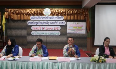 นายกฯส.กีฬานราธิวาสประชุมใหญ่สามัญปี 67 จี้รัฐบาลต้องจริงจัง จริงใจ สร้างสนามกีฬานราฯ ครบวงจร