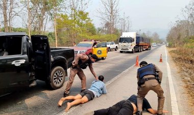 ระทึก!ตำรวจไล่สกัดแก๊งค้ายาบ้า 6.2 ล้านเม็ด หลังพยายามหนีขึ้นภาคเหนือ