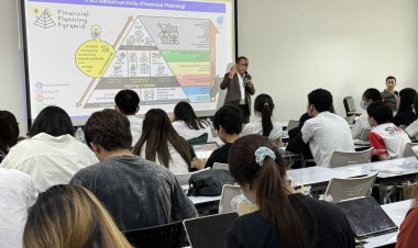 กปช.ลุยประชาสัมพันธ์และบรรยายให้ความรู้แก่นิสิตคณะเศรษฐศาสตร์ มศว.ประสานมิตร ชั้นปีที่ 2