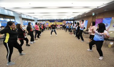 สภาฯจับมือ สสส.ปลุก “ขรก.สภาฯ-นักข่าว” ออกกำลังกายบรรเทาความเครียดหลังทำงานหนัก