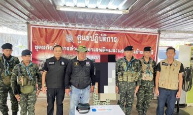 "หมวดนพ" นำ จนท.ชุดสกัดกั้นการลำเลียงยาเสพติดและแรงงานข้ามชาติจับยาบ้า 80 เม็ด