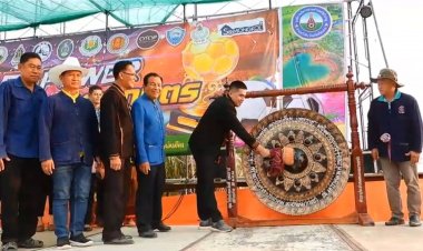 ผู้ว่าฯศรีสะเกษเปิด ลั่นฆ้องชัยเปิดงาน SOFT POWER โคก หนอง นา อารยเกษตร